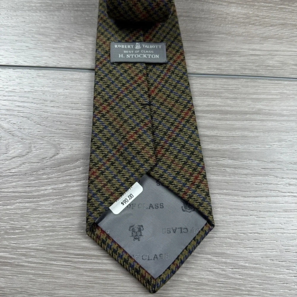 Robert Talbott Men's Best Of Class H.Stockton Wool Cashmere Necktie Multicolor